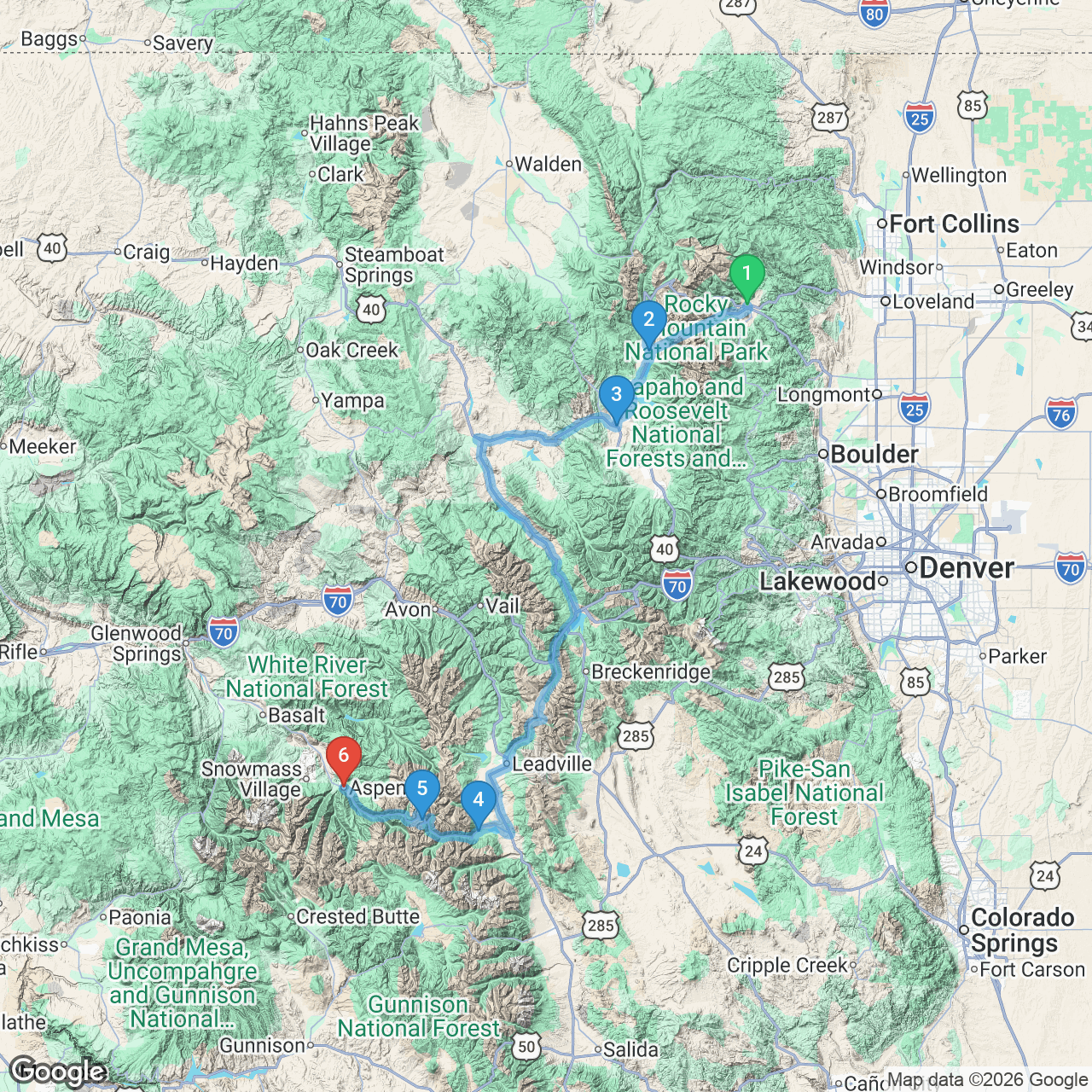 Day 2 route map